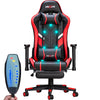 Professional Full Body Massage Gaming Chair with Footrest, 175° Reclining, Ergonomic Racing High Back Home Office Computer Chair, Video Game Chair for Adluts Kids